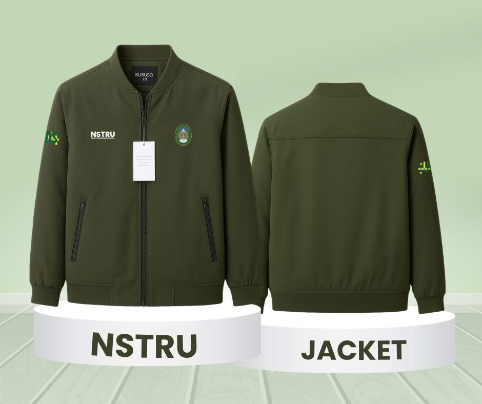 เสื้อแจ็คเก็ต NSTRU สีเขียวขี้ม้า